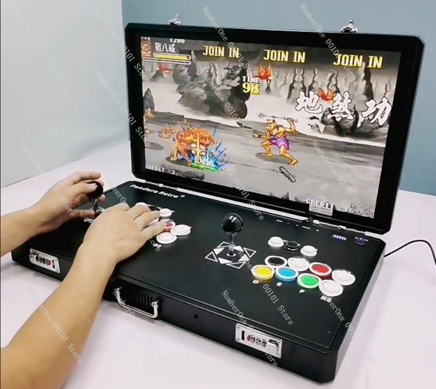 Gaming Console In Tv - 휴대용 레트로 아케이드 게임 콘솔, 듀얼