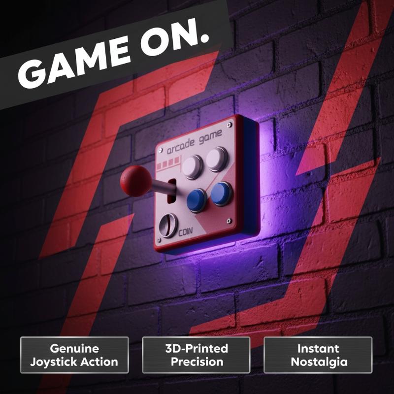 Gaming Console Buttons - 레트로 아케이드 게임 버튼 스위치 플레이트,