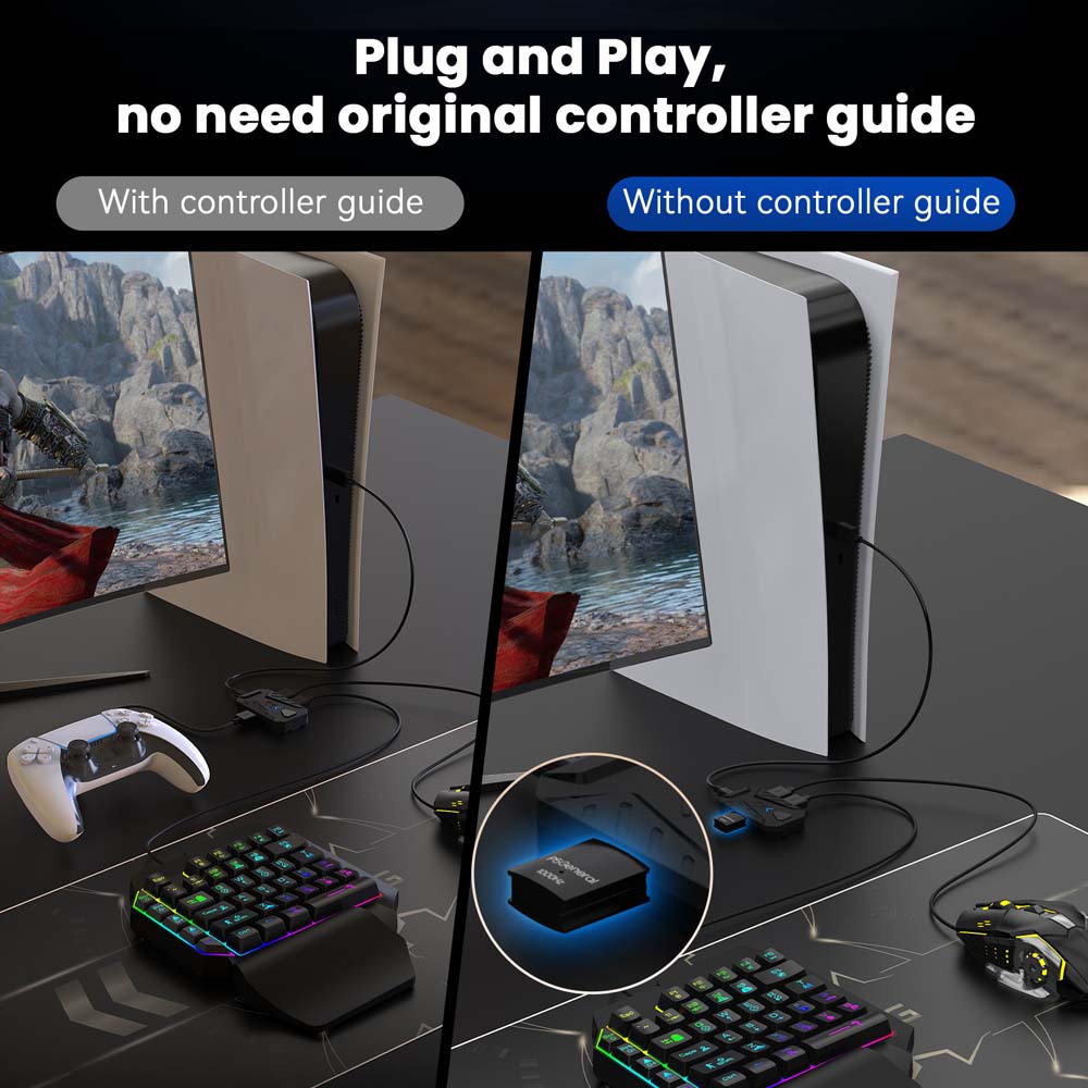 PS5 게임용 키보드 마우스 콤보 USB 타입 C 컨버 - Gaming Console Buttons 리뷰 및 가격