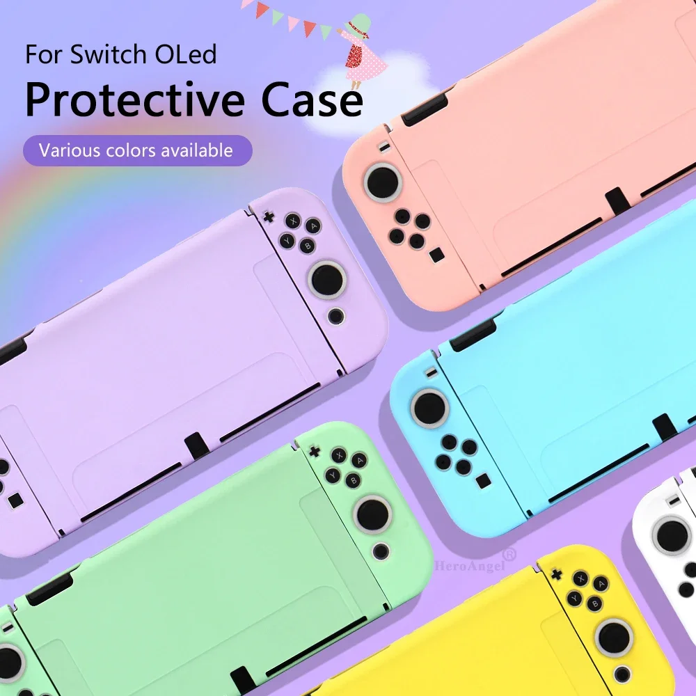 다채로운 색상의 스위치 OLED 보호 쉘 케이스 TPU - Gaming Console All 리뷰 및 가격