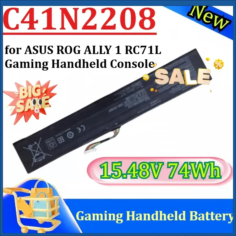 새로운 C41N2208 15.48V 74Wh 고용량 확 - Gaming Console Rog Ally 리뷰 및 가격