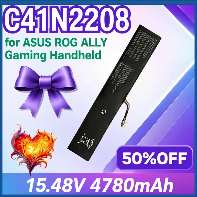 새로운 C41N2208 4780mAh 15.48V 휴대 - Gaming Console Rog Ally 리뷰 및 가격